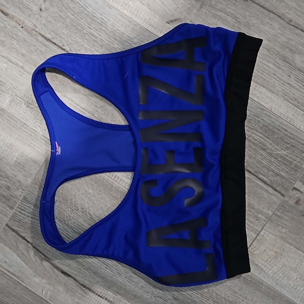 La Senza bra size small blue and black